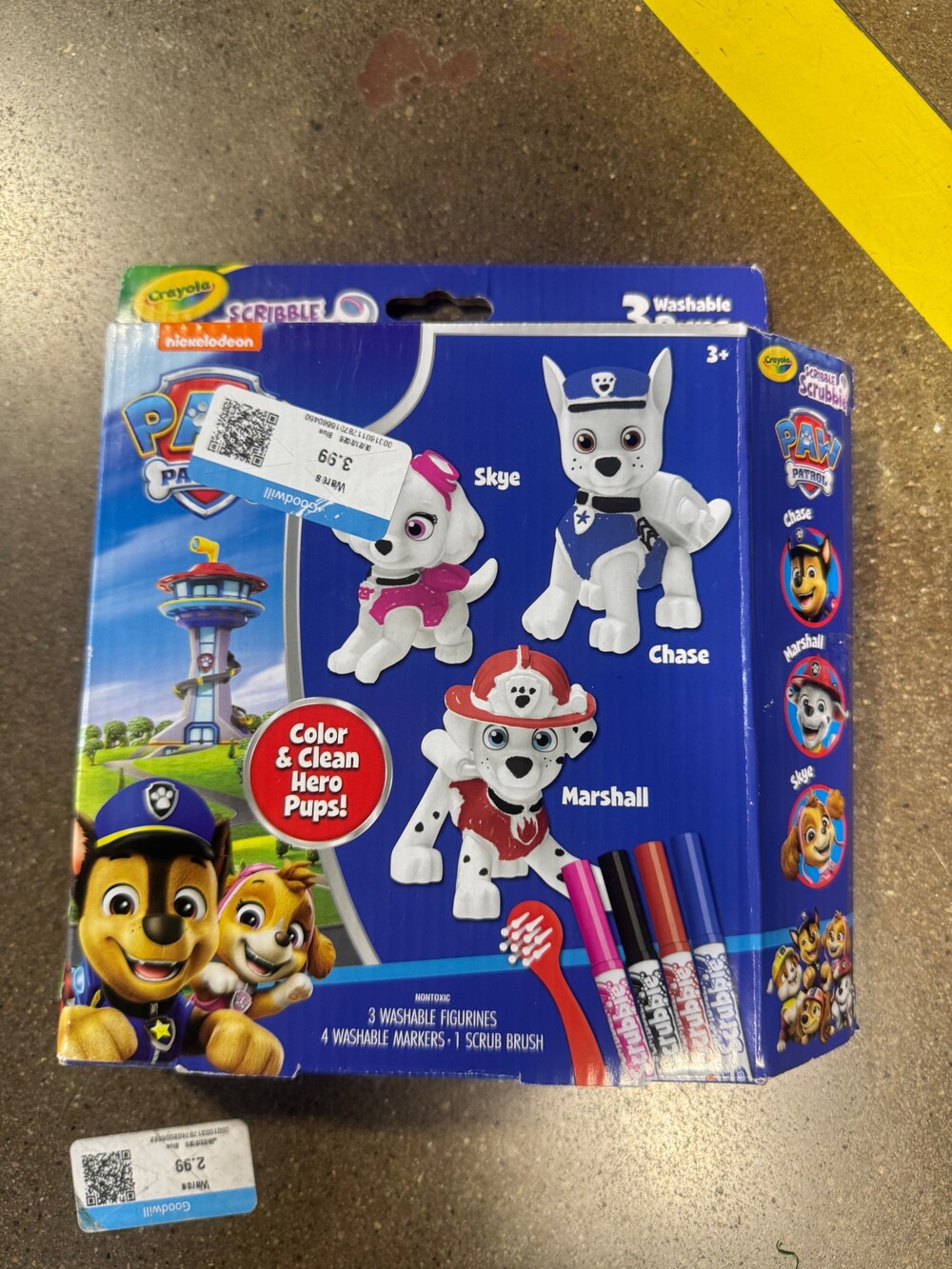 Crayola Scribble Scrubbie PAW Patrol 3 Washable Figurines Set